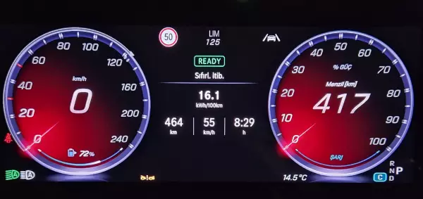 Elektrikli Mercedes-Benz CLA 200+ menzil ve enerji tüketimi